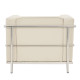 Belmont Single Seater Cubed Leather Faced Reception Chair